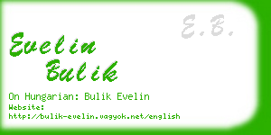 evelin bulik business card